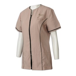 UN175 訂購spa員工制服  設計拉鏈員工制服 水療 按摩 人員 休閒中心 美容 筆插 制服製造商 UN175 訂購spa員工制服  設計拉鏈員工制服 水療 按摩 人員 休閒中心 美容 筆插 制服製造商